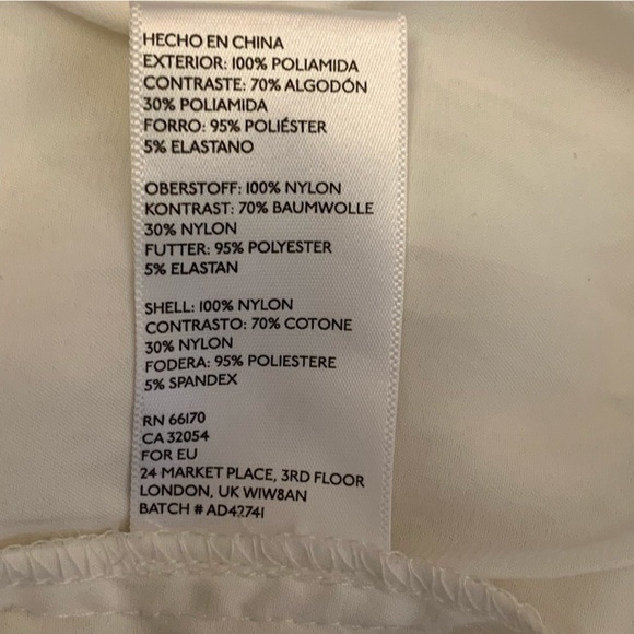 Urban Outfitters Kimchee Blue Sleeveless Open Sided White Lace Mini Dress Sz 10 - Picture 9 of 10